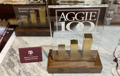 Aggie 100 Trophy 2020 #Aggie100 | Advanced Geodetic Surveys, Inc.